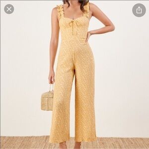 NWT Reformation Moore Wide-Leg Jumpsuit 6P